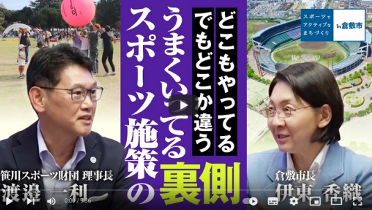 （公財）笹川スポーツ財団「スポーツでアクティブなまちづくり」で倉敷市が紹介されました