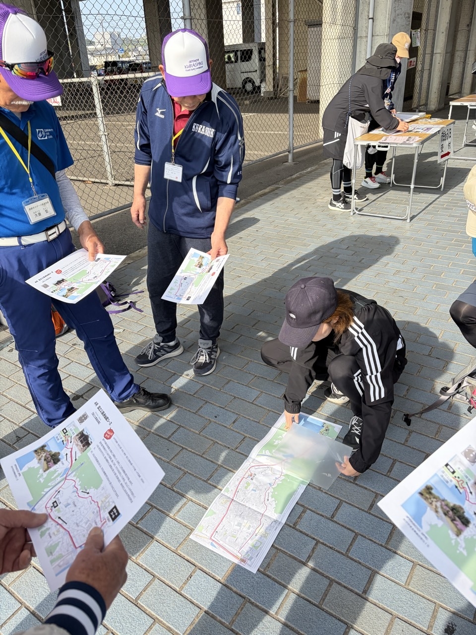 今回のコースと注意箇所の確認をします