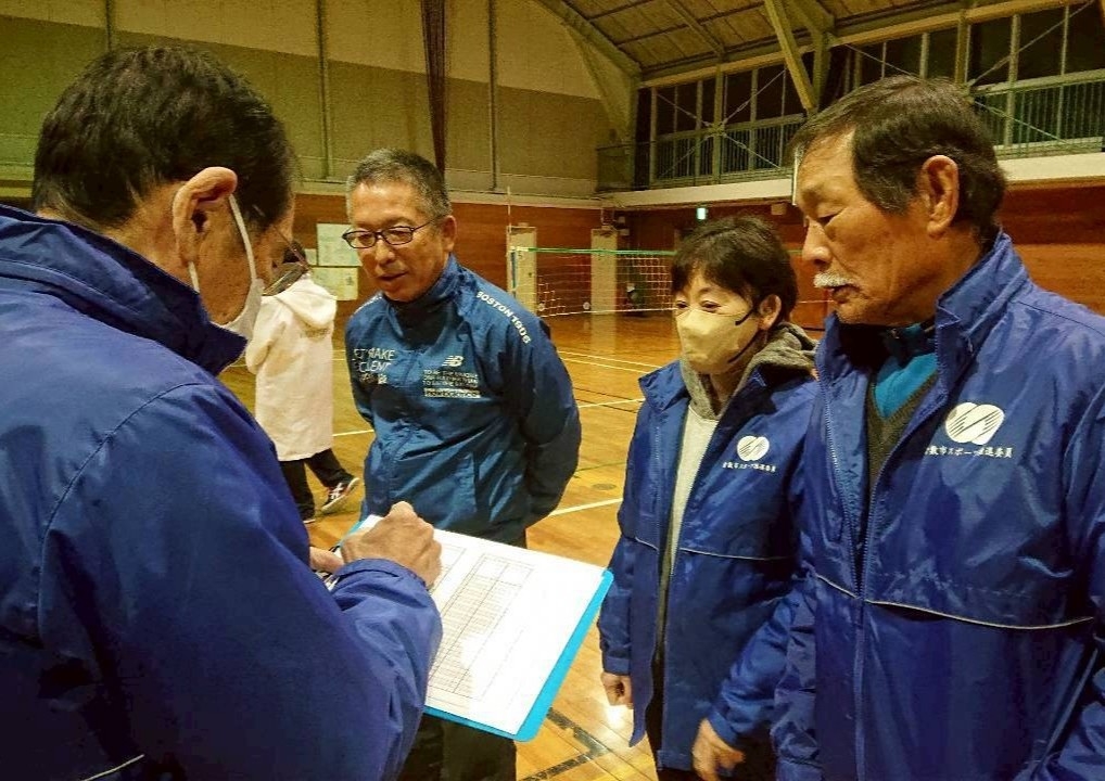 投てきの順番を記入