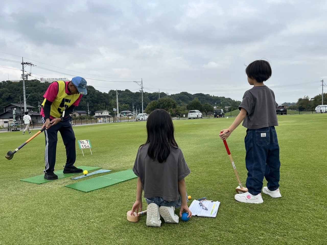 初心者研修での一コマ。ちびっこも真剣にルールを確認してくれていました