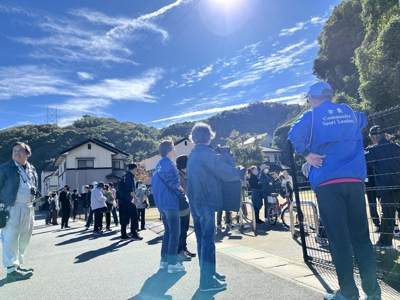 公園の裏手にある城跡についてお話いただきました