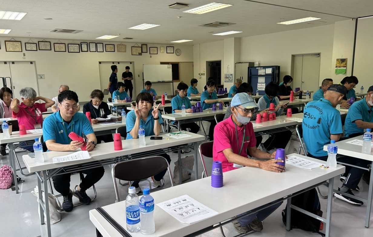 実技研修「スポーツスタッキング」実施風景